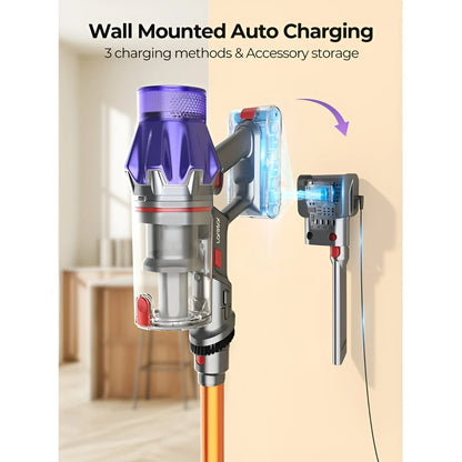 Cordless Vacuum, Real 50Kpa Suction, 500W Motor, 60Min Runtime, Quiet, Premium Build for Pets & Floors